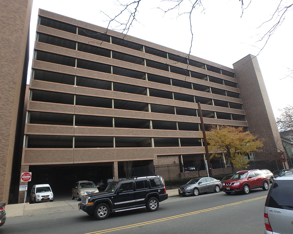 View of Newark Beth Israel parking garage building | structural engineering firm Mountainside | O'Donnell & Naccarato