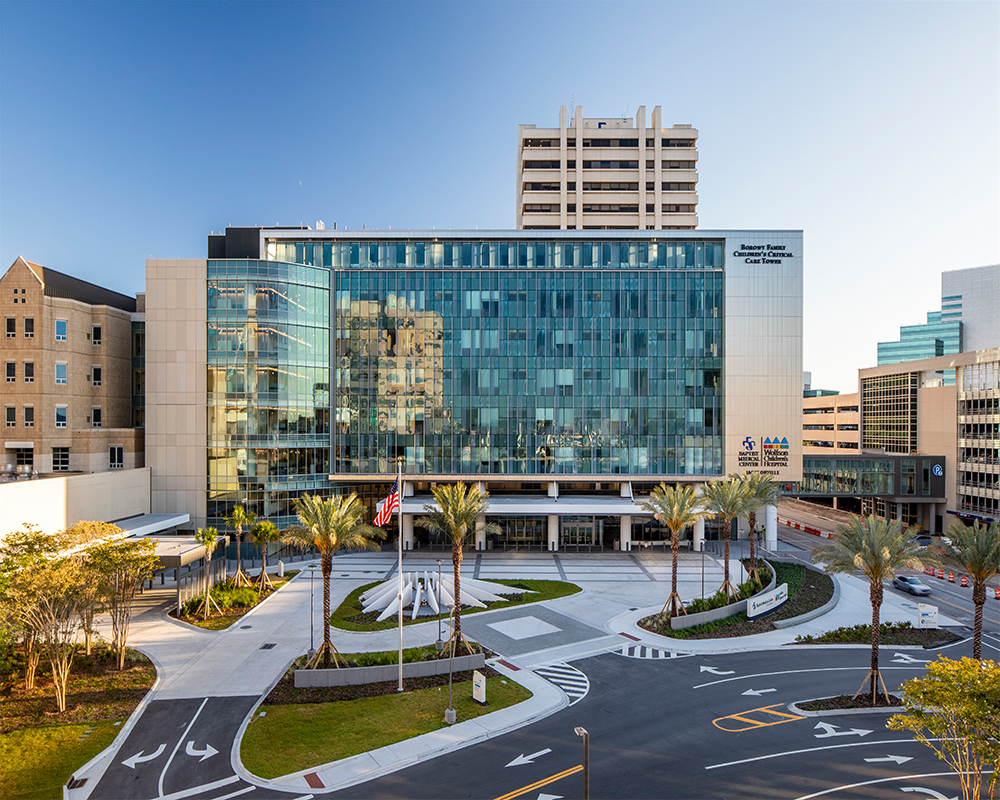 Baptist Medical Center Borowy Family Children’s Critical Care Tower | structural engineering firm in Orlando Florida | O'Donnell & Naccarato