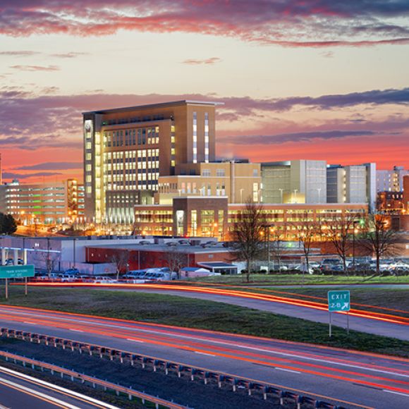 Durham, North Carolina, USA Downtown Skyline