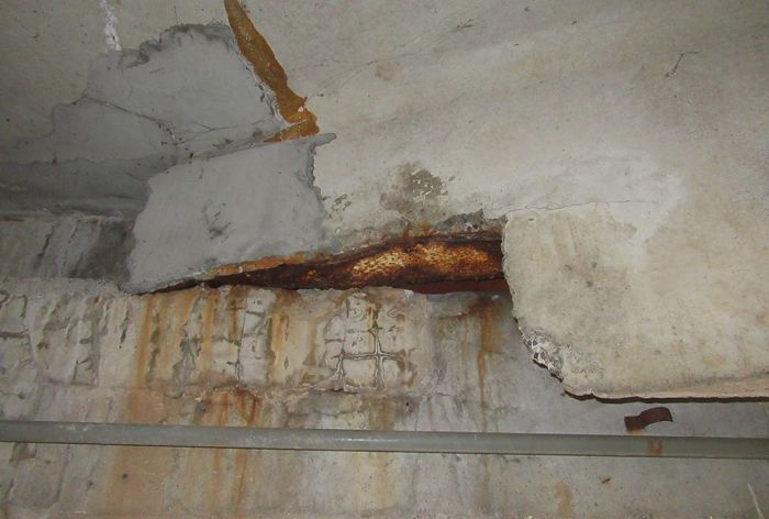 Structural Engineer | Facade Restoration | PA Place Garage | Harrisburg, PA | Close-up of ceiling | O&rsquo;Donnell & Naccarato