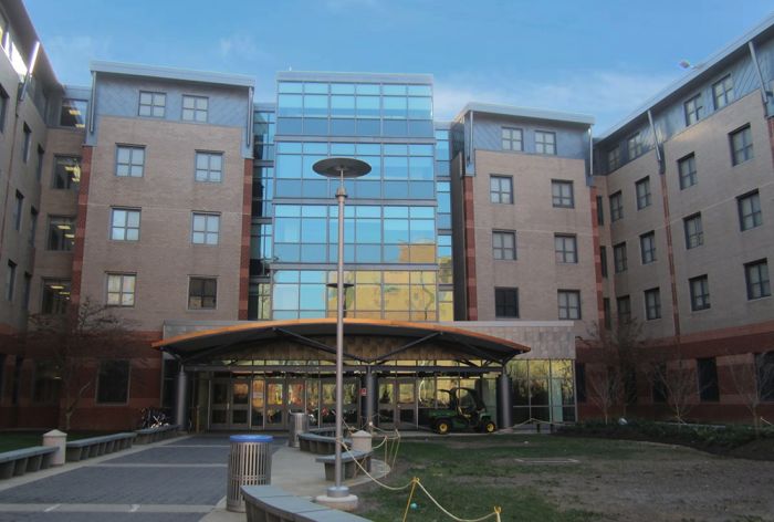 Structural Engineer | Facade Restoration | Temple University | Philadelphia, PA | Ground level, entrance view | O&rsquo;Donnell & Naccarato