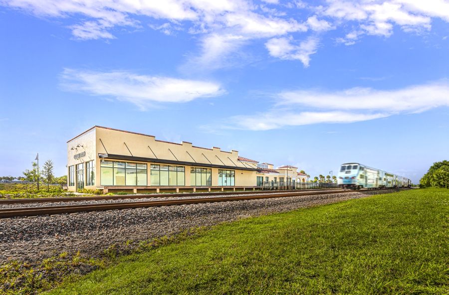 Delray Beach Seaboard Air Line Railway Station Restoration train track