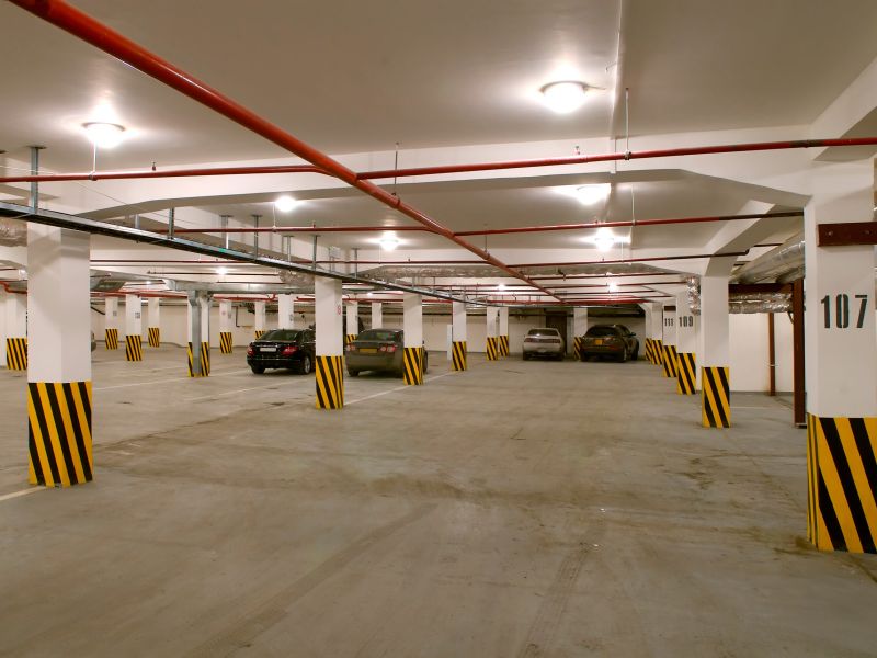 Photo of inside of parking garage | Structural Engineering Solutions | O'Donnell & Naccarato